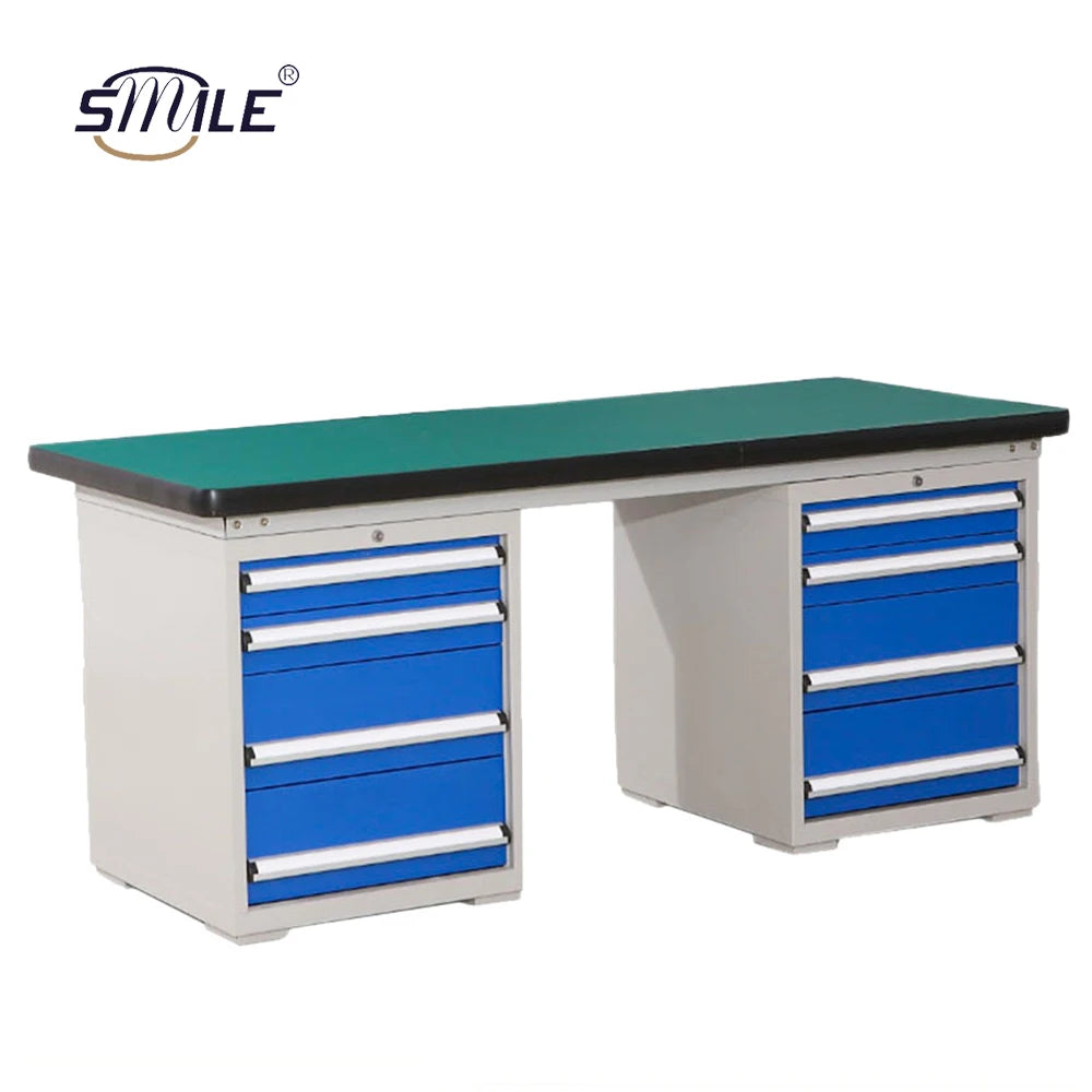 SMILETECH Heavy Duty Steel Industrial Workshop Garage Drawer Anti-Static Workbench