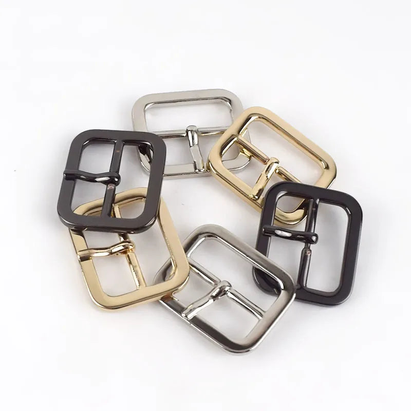 Meetee BF604 25mm Bag Strap Adjustment Buckle Handbag Hardware Accessories Square Three-speed Metal Pin Buckle