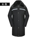 Winter Work Jacket Reflective Cotton-Padded Warm Coat for Property Security Uniform Type Work Coverall