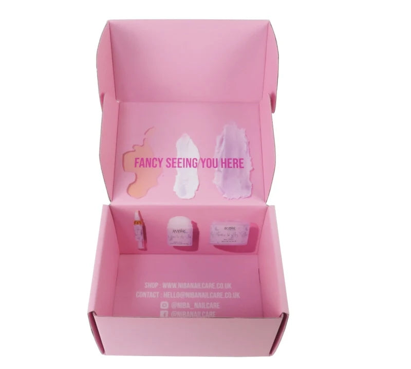 Keuxn Free Design Eco-Friendly Color Box Corrugated Shipping Boxes Custom Logo Skincare Cosmetic Mailer Glossy Embossing