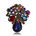 MM0937 Hot Selling Fashion Starfish Crystal Brooch Women Rhinestones Brooch Jewelry Wholesale