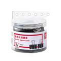Deli 8561 12pcs/barrel Office Black Binder Clip Metal 50mm School Use File Folder 48barrel*12pcs=576pcs Per Carton Set