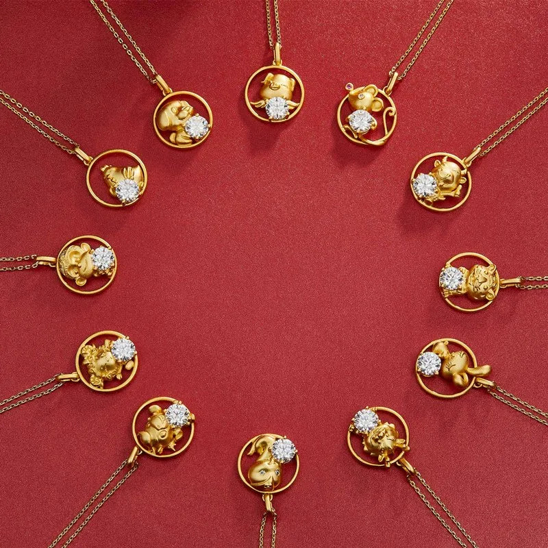 Factory Wholesale 925 Sterling Silver Moissanite Necklace with Animal Pendant Elegant Jewelry Design