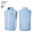 Custom Outdoor Work Electric Charging Wireless air Cooling Vests With Fan
