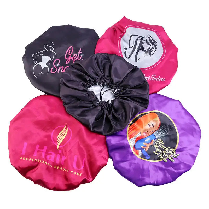 Customize Low Moq Women Reversible Bonnets With Logo