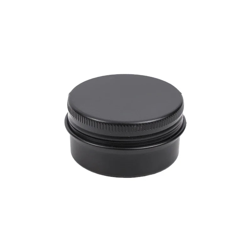 Hot Sales 50-250g Matte Black Round Candy Cans Metal Aluminum Tins Candle Box Aluminum Cosmetic Jars