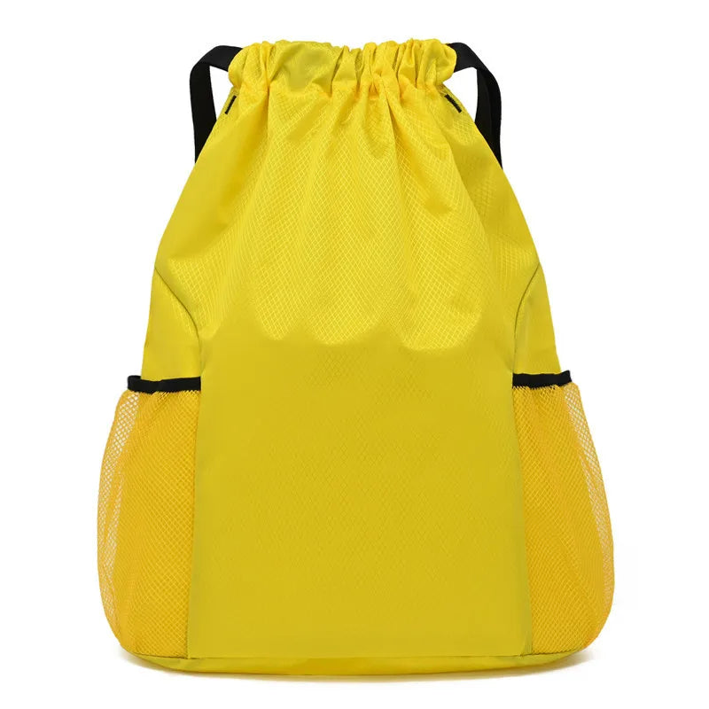 Custom Logo Fashion Waterproof Sport Multifunctional Drawstring Backpack with Polyester Lining for Basketball Gym & Outdoor Use
