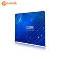 Custom 8ft Backdrop Banner Stand Aluminum Alloy Frame Printed Tension Fabric Backdrop + Custom Graphic