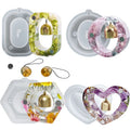YS Doorbell Silicone Mold Oval Hexagonal Rectangular Heart Shape Wall Hanging Pendant Ornament Mould DIY Geometric Resin Mold
