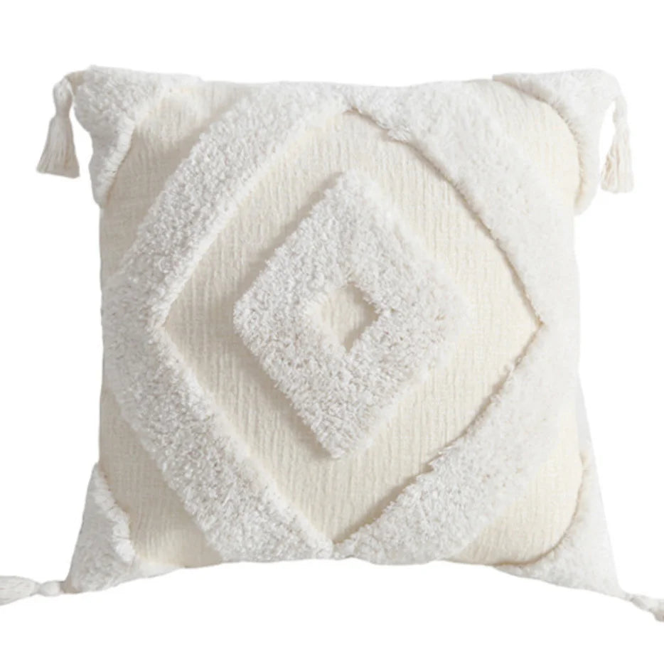 Decorative Cushion Cover for Sofa Soft Boho Pillow Cases with Invisible Zipper for Bedroom Cushion Covers 18 X 18 Home Textile