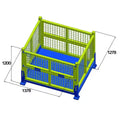 Heavy-Duty Foldable Steel Storage Cages Lockable Wire Mesh Containers for Storage System Trellis & Gates