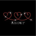 Wholesale Valentine Day Rhinestone Transfer Custom Heat Transfer Rhinestone