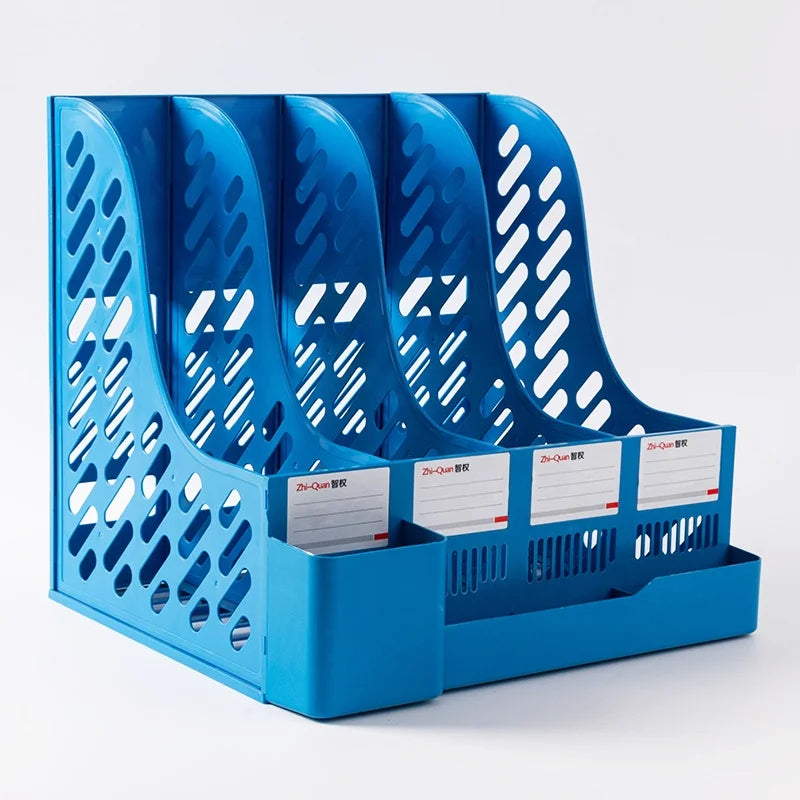 File Holder Stand Paper Desk Organizer Magazine Rack Table Magazine Book Organizer File Tray Magazine Holder