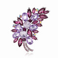 Crystal Peacock Feather Brooch Enamel Pins Brooches Wedding Accessories Retro Fashion Brooch for Cloth Women Gift