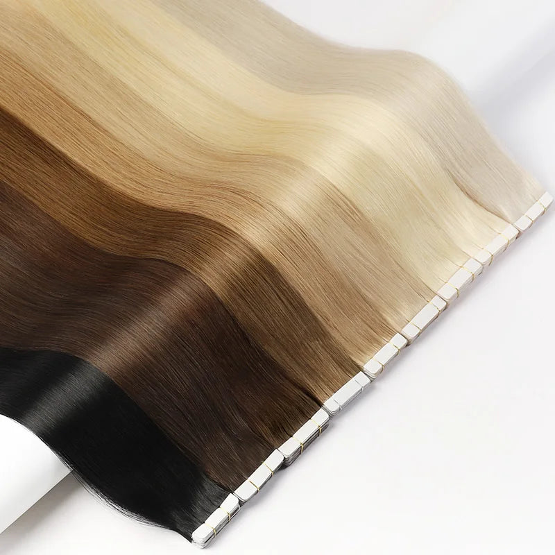 Wholesale Tape in Hair Extensions Invisible Brazilian Human Hair Extensions Vendors 26" Hair Extensions Tape