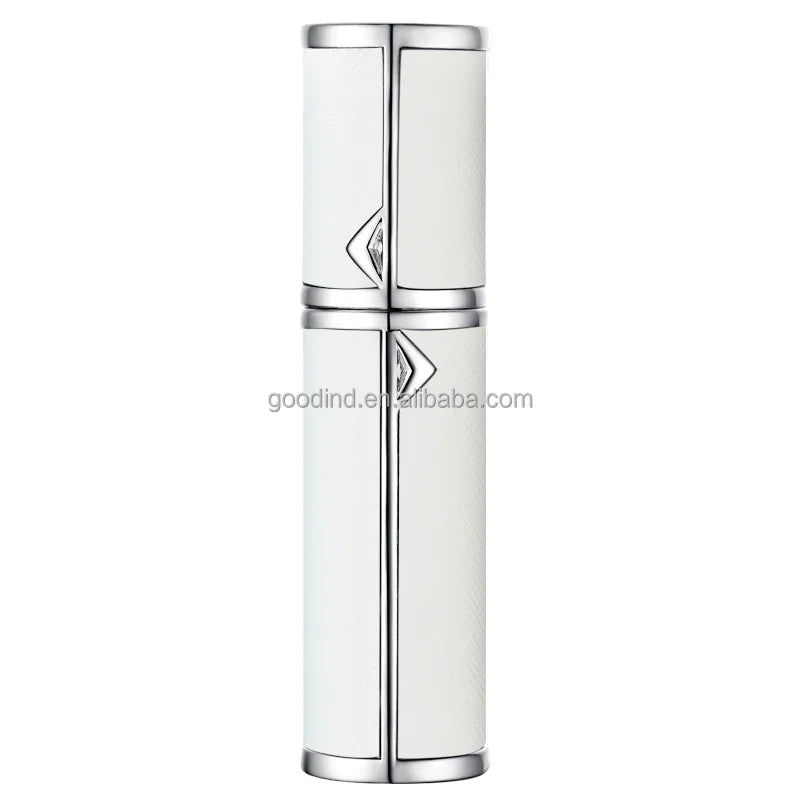5ml Mini Refillable Aluminum Alloy Perfume Atomizer Pump Sprayer with Hot Stamping Plastic Collar Travel Spray Bottle