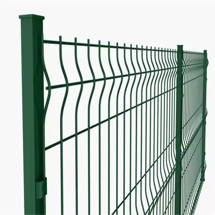 Outdoor 3D Welded Wire Mesh Guard Powder Coated Low Carbon Steel Wire Mesh  Garden Fence 3D Curved Guard Fencing