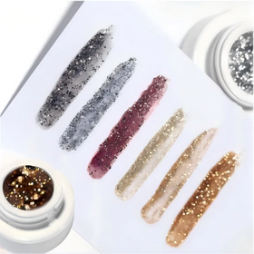 5ml High Density Platinum Glue Gel Nail Polish Shiny Varnish Foil Chrome Painting Nail Gel Glitter 6 Colors Nail Polish Glue