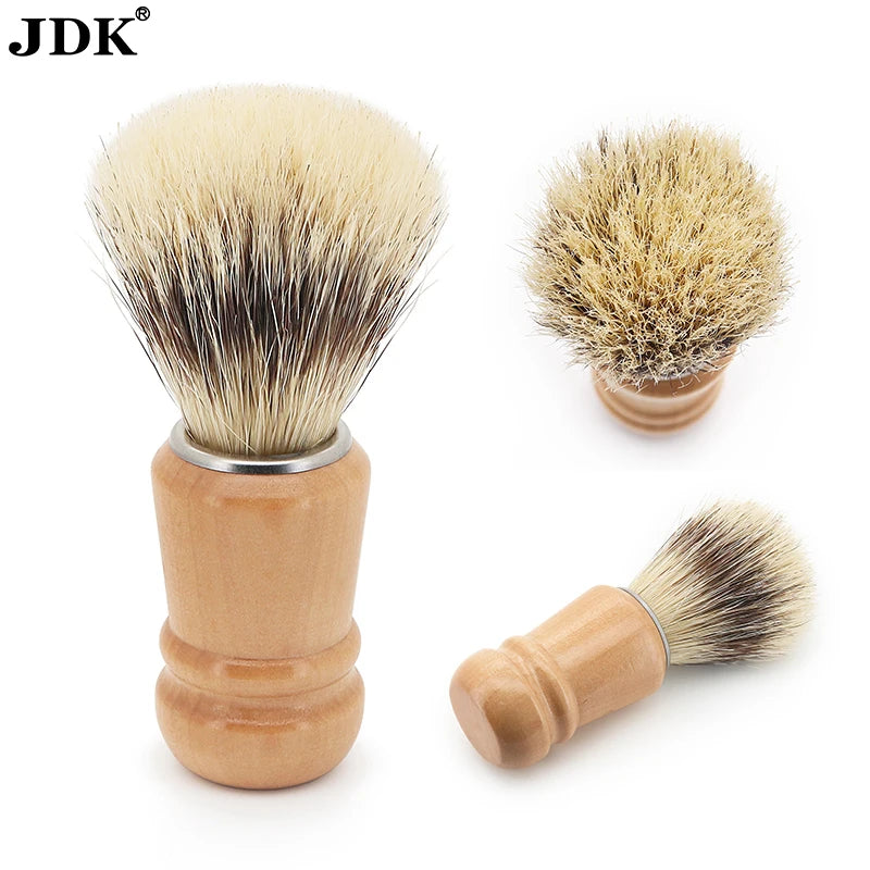 Wholesale OEM Men Wooden Shaving Brush Custom Boar Bristle Beard Brush Shaving