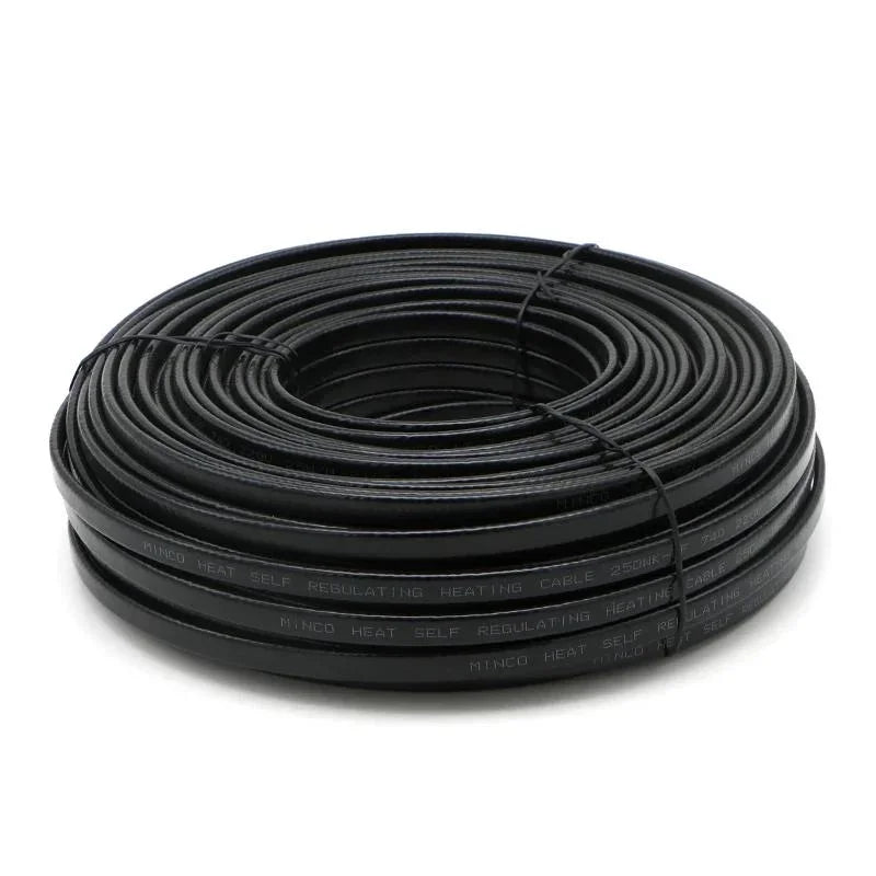 110V 220V Water Pipe Freeze Protection Self Regulating Heating Cable Width 13.5mm Heating Wires