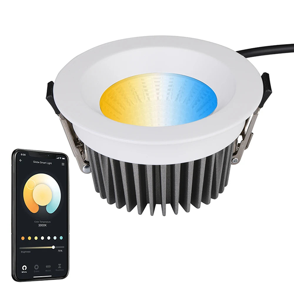 Benory 24V IP65 Downlight DALI DT8 KNX Loxone PWM 2000-6000K Tunable White Ceiling Spot DMX Rgbw Recessed Led Downlight
