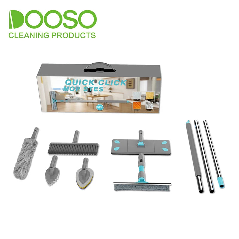7 in 1  Long Handle Microfiber Clean Mop Floor Mobs Cleaning Super Magic Mop Home Clean Kit