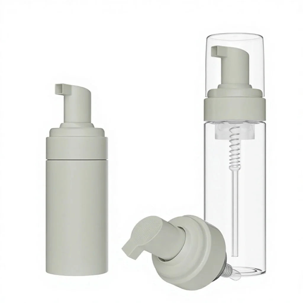 Wholesale 100ml 150ml 200ml Plastic PET White Transparent Screen Printed Soap Foam Pump Bottles