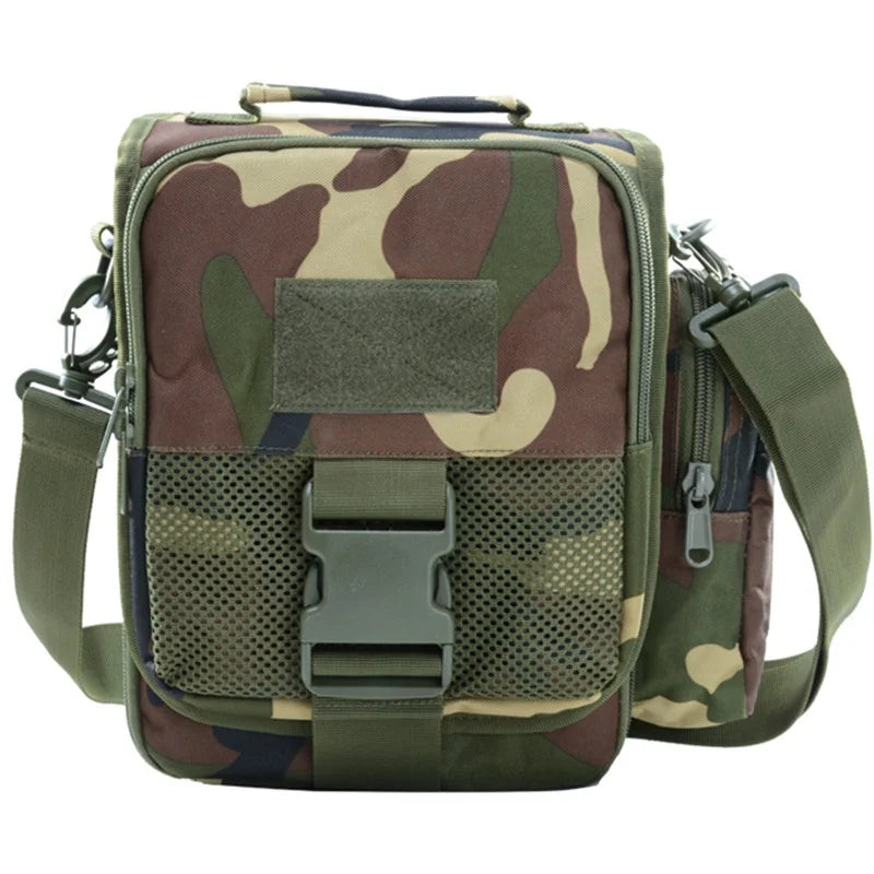 Lupu BL082 Outdoor Waterproof Camouflage Square Crossbody Bag Tactical Shoulder Sling Bag Made of Durable Nylon MegaBDM