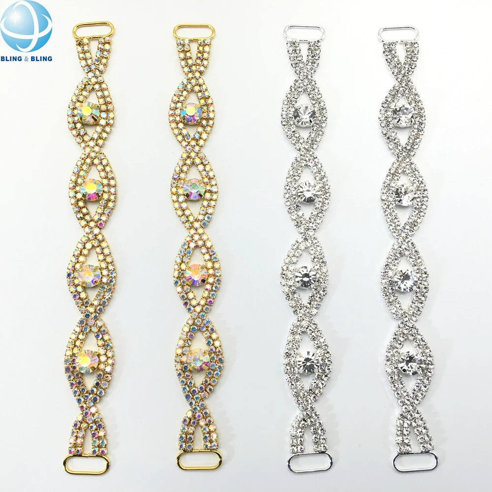 Hot Selling Spiricle Shape Glitter with Rhinestone Chain Decor for Women Bodybuilding Accessories