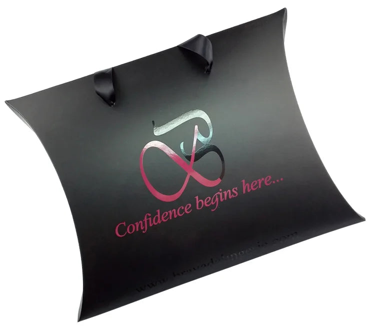 Luxury Small Pillow-Shaped Carrier for Wig Hair Extensions Custom Logo Design Embossing Luxury Art Paper Gift Packaging Boxes