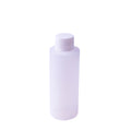 150ml HDPE Transparent Plastic Skincare Lotion Bottle Round Shape with Screw Cap Seal Cosmetics Packaging