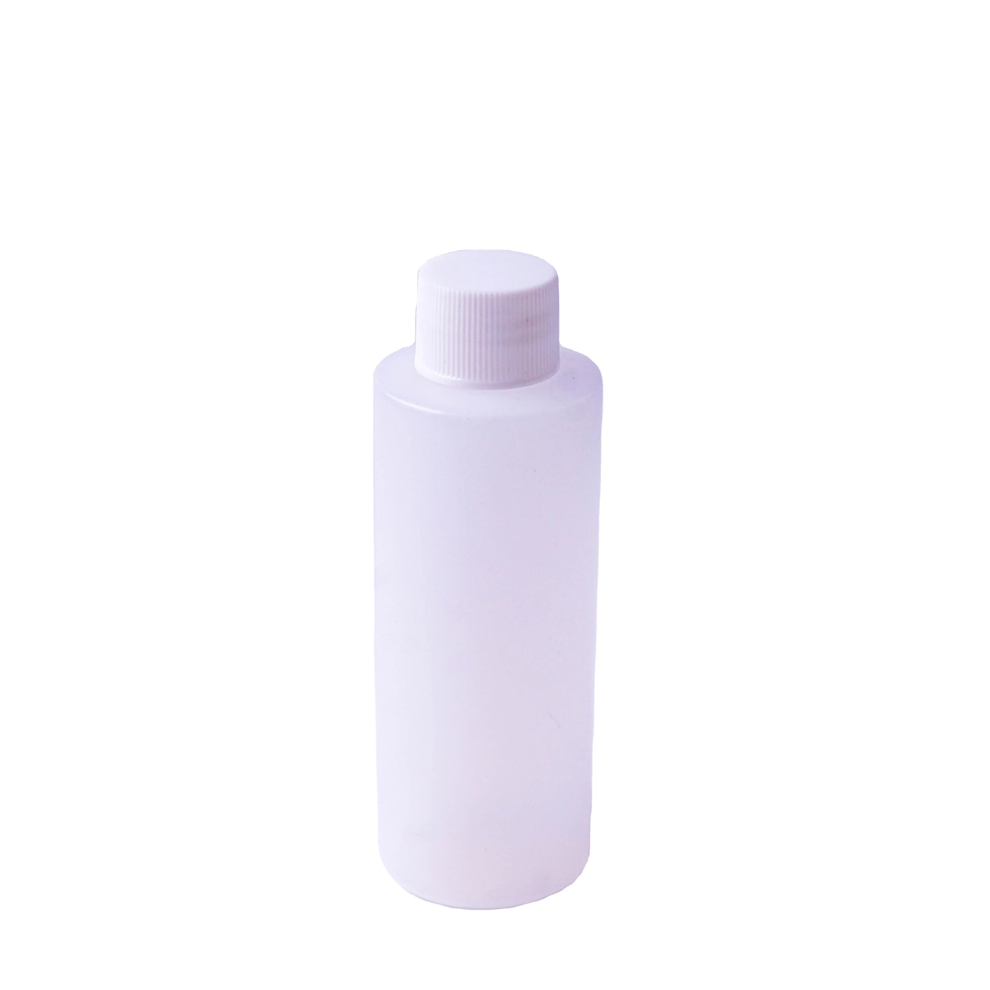 150ml HDPE Transparent Plastic Skincare Lotion Bottle Round Shape with Screw Cap Seal Cosmetics Packaging