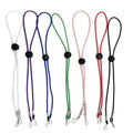 Wholesale Kids Face Mask Lanyard with Adjustable Neck Strap Custom Logo Colors Polyester Material with Hook Accessory