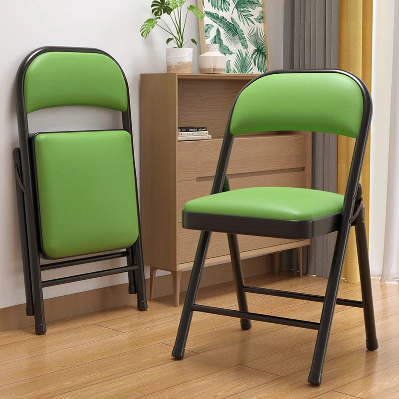 Modern Steel Conference Chair Foldable Backrest for Home School Hospital College Dormitory Lounge Office Use