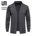 Clearance Sales Men's Knit Cardigan Sweater - Solid Color Warm Casual Top Fall Winter Pullover Office Wear
