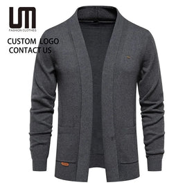 Clearance Sales Men's Knit Cardigan Sweater - Solid Color Warm Casual Top Fall Winter Pullover Office Wear