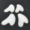 DIY Hot Sale White Jade Heart Shape Gua Sha Set Plastic