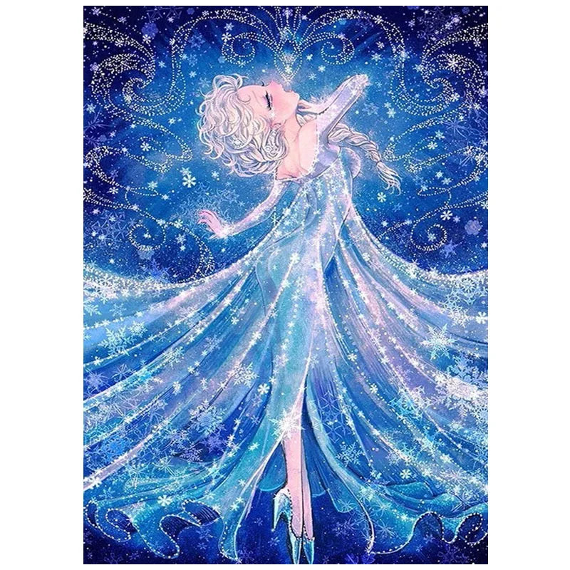 Wholesale 5D DIY Diamond Embroidery Kits Shiny Asha Printed Portrait Square AB Beads for Home Decor Beauty Diamond Painting