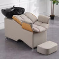 Modern Shampoo Chair Shampoo Bed Ceramic Basin Wash Hair Head Spa Bed