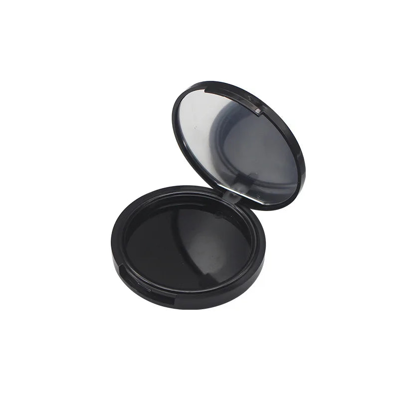 Wholesale Customizable PE Plastic Empty Cosmetic Compacts Mirrors 100ml Capacity Offset Screen Printing Pressed Powder Made
