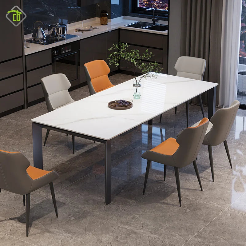 Italian Design Factory Wholesale Furniture Restaurant Luxury Modern Table Set Luxury for 8 Persons 10 People