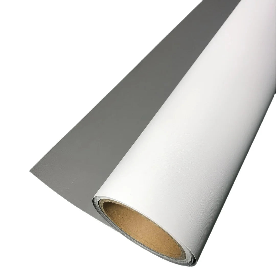 Waterproof Flame Retardant Polyester Canvas Print Eco-solvent Inkjet Latex UV White Roll-up Stand Banner with 1-Year Warranty