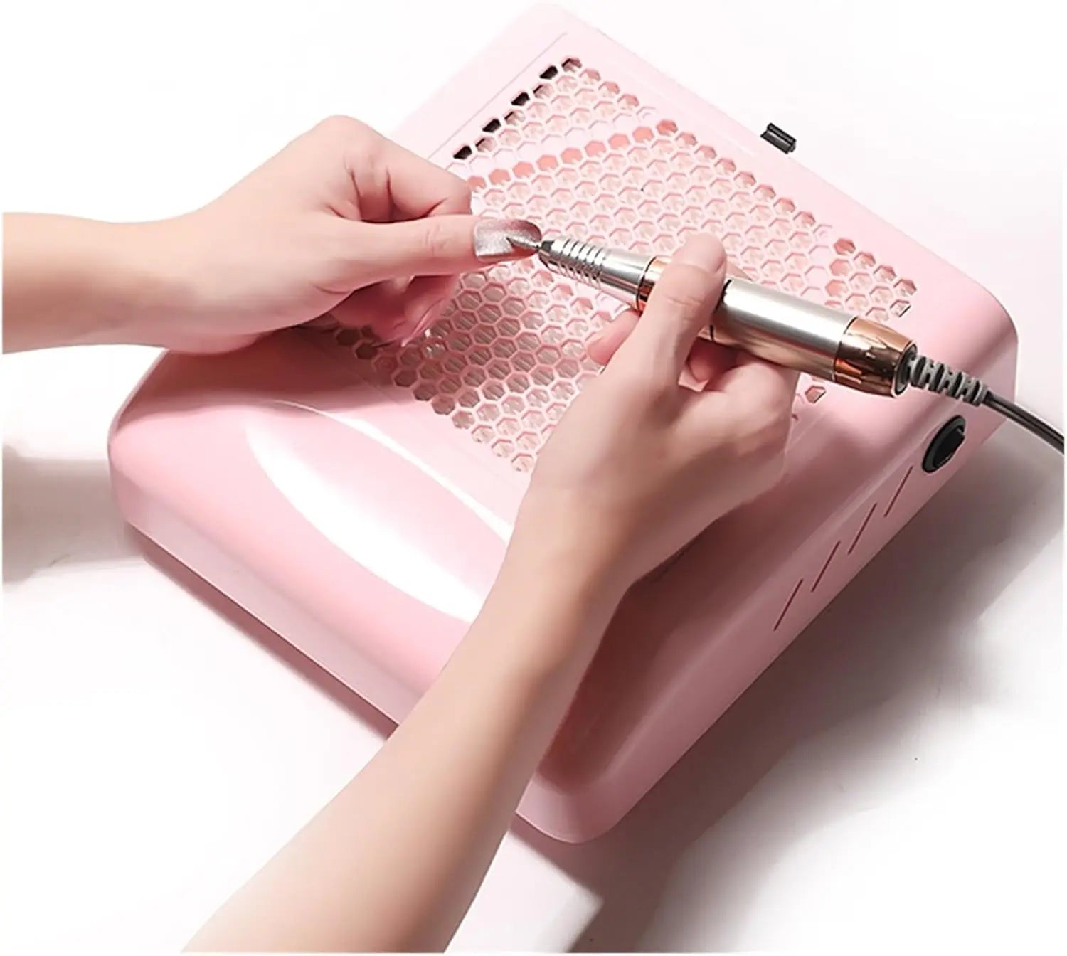 Professional 80W Brushless Motor Electric Nail Dust Filter Collector Extractor Nail Cleaner Manicure Vacuum Nail Dust Collector
