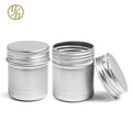 round aluminum jar wholesale Cosmetic Cream Spices jar Round Cosmetic Sample Metal Container