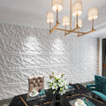 Hot Sale Easy Installation Geometric Modern PVC 3D Wall Panels Waterproof Household Use White Decorative