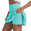 Women Sports Fitness Set  Yoga Cross Style Elastic Outwork Running High Waist Seamless Yoga Short