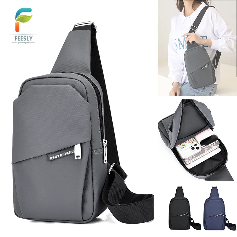 Outdoor Chest Bag Shoulder Men's Sling Bags Small Fashion Crossbody Sports Travel Chest Bag