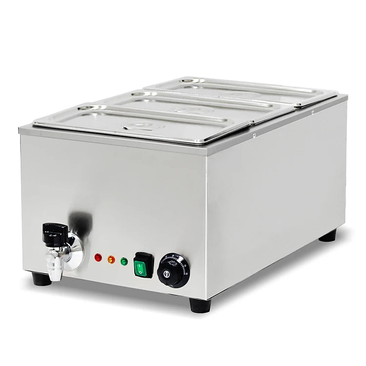 Hot Selling Three Pans 1/3 GN X10cm Electric Bain Marie Food Warmer -1200W