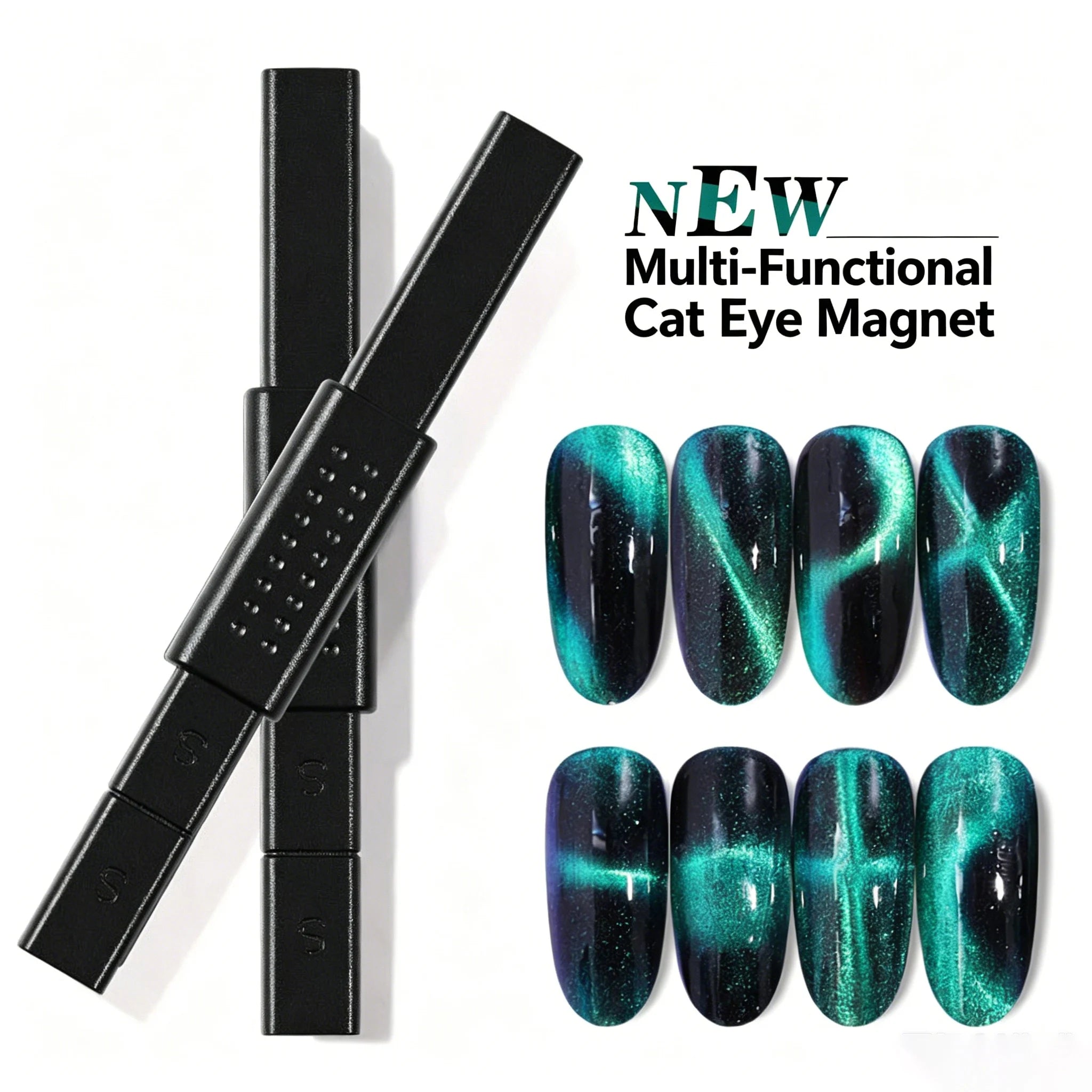 Nail Art Double Headed lightning Magnet Strip Cat's Eye Nail Oil Glue Special Thickened Strong Large Magnet Tool