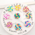 32pcs/ Hot Selling Kawaii Resin Lollipop Sweet Slime Charms Candy Charms for Jewelry Making Kit